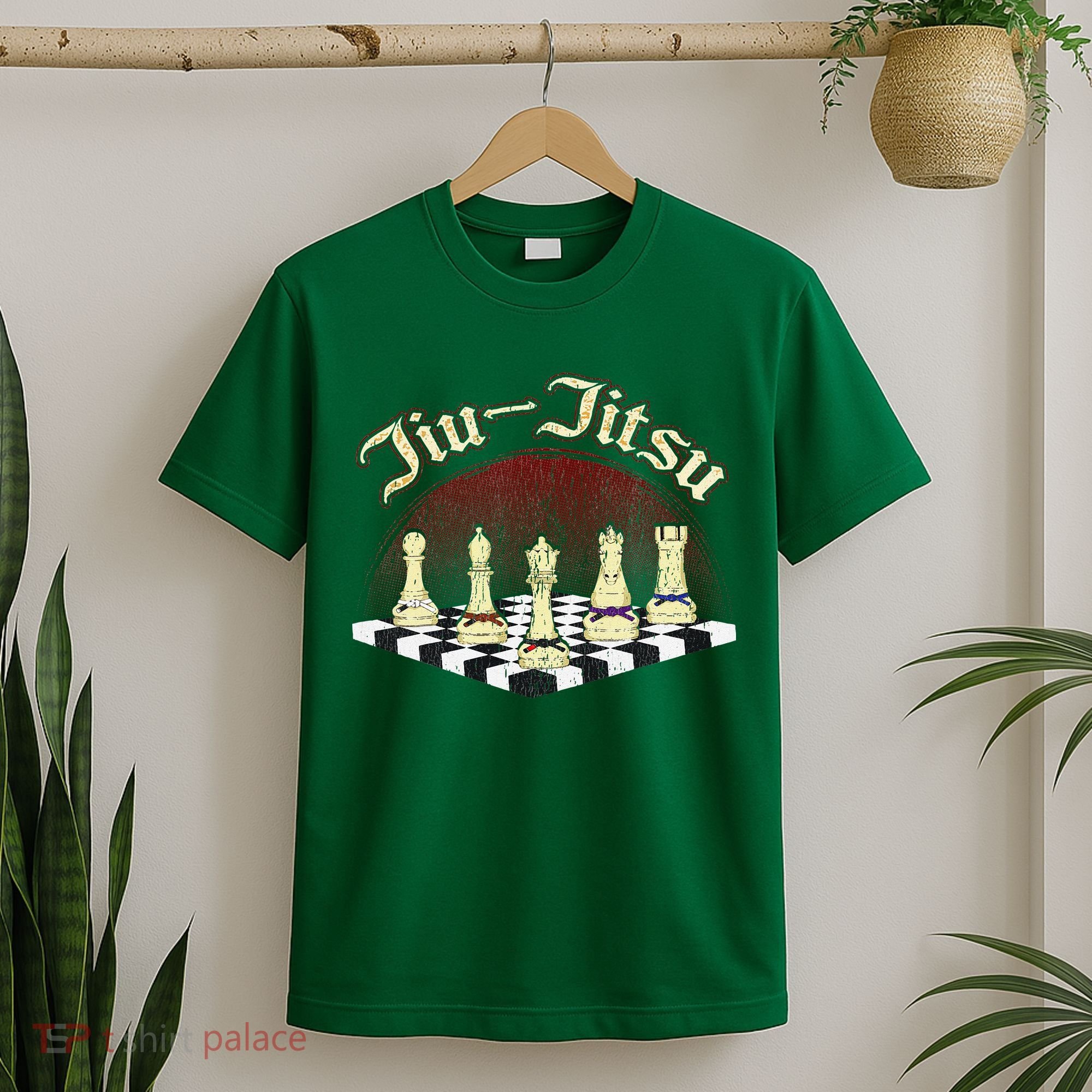 Brazilian Jiu Jitsu Chess Black Belt T-Shirt
