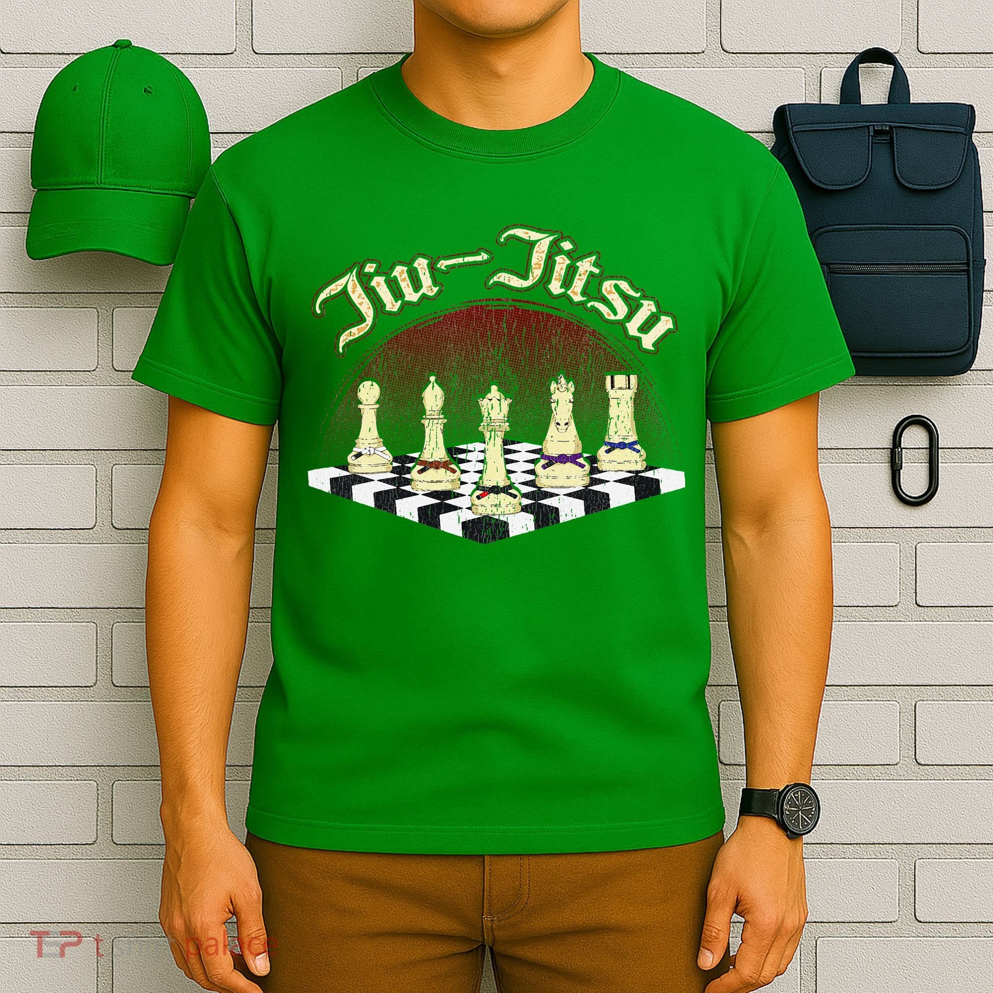 Brazilian Jiu Jitsu Chess Black Belt T-Shirt