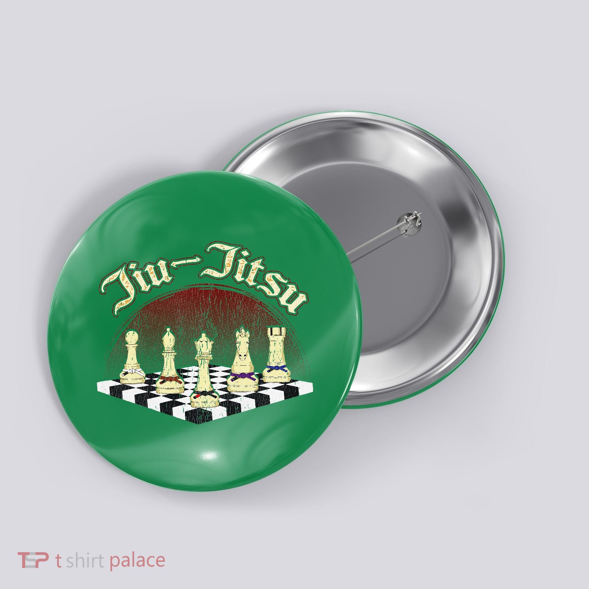 Brazilian Jiu Jitsu Chess Black Belt Button