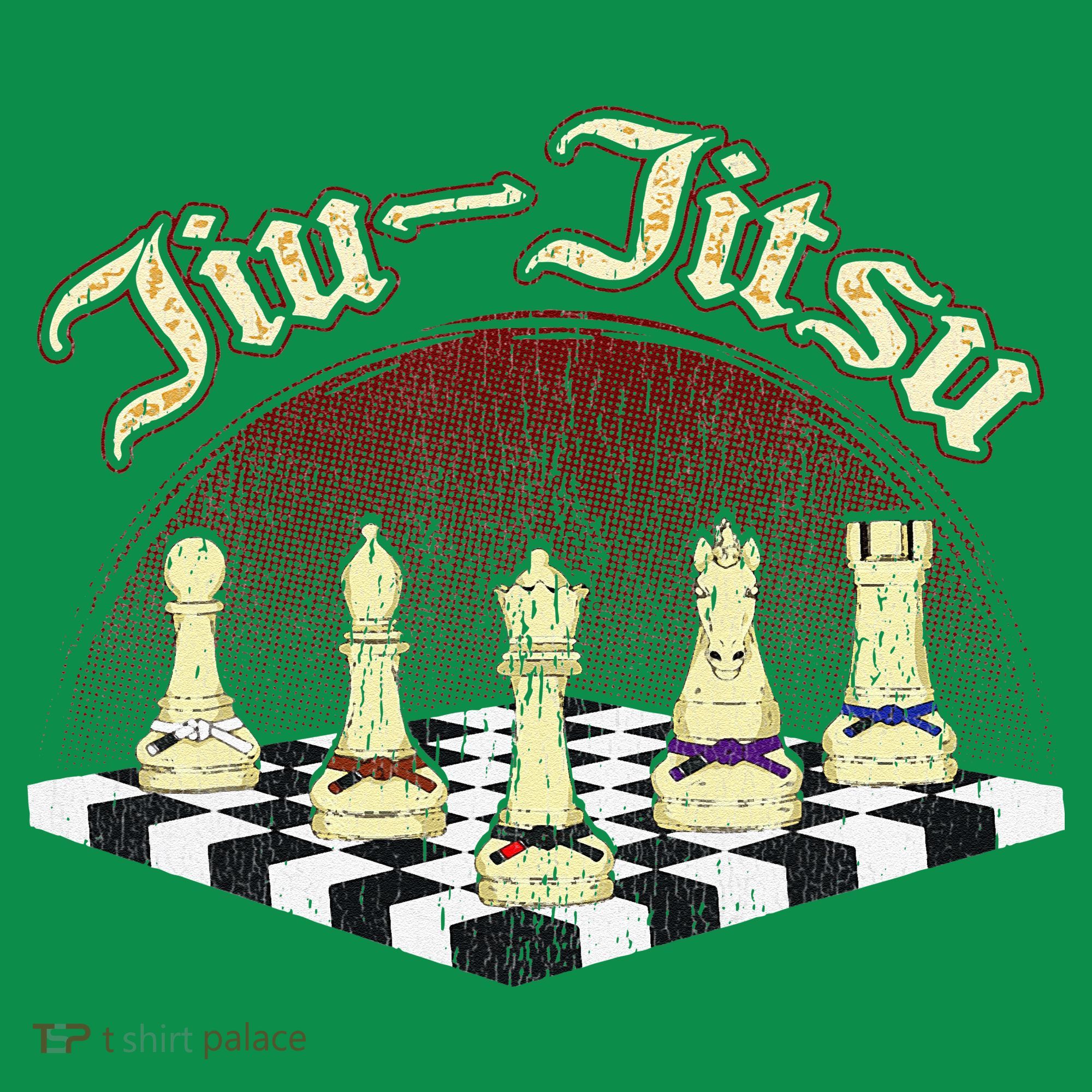 Brazilian Jiu Jitsu Chess Black Belt Mousepad