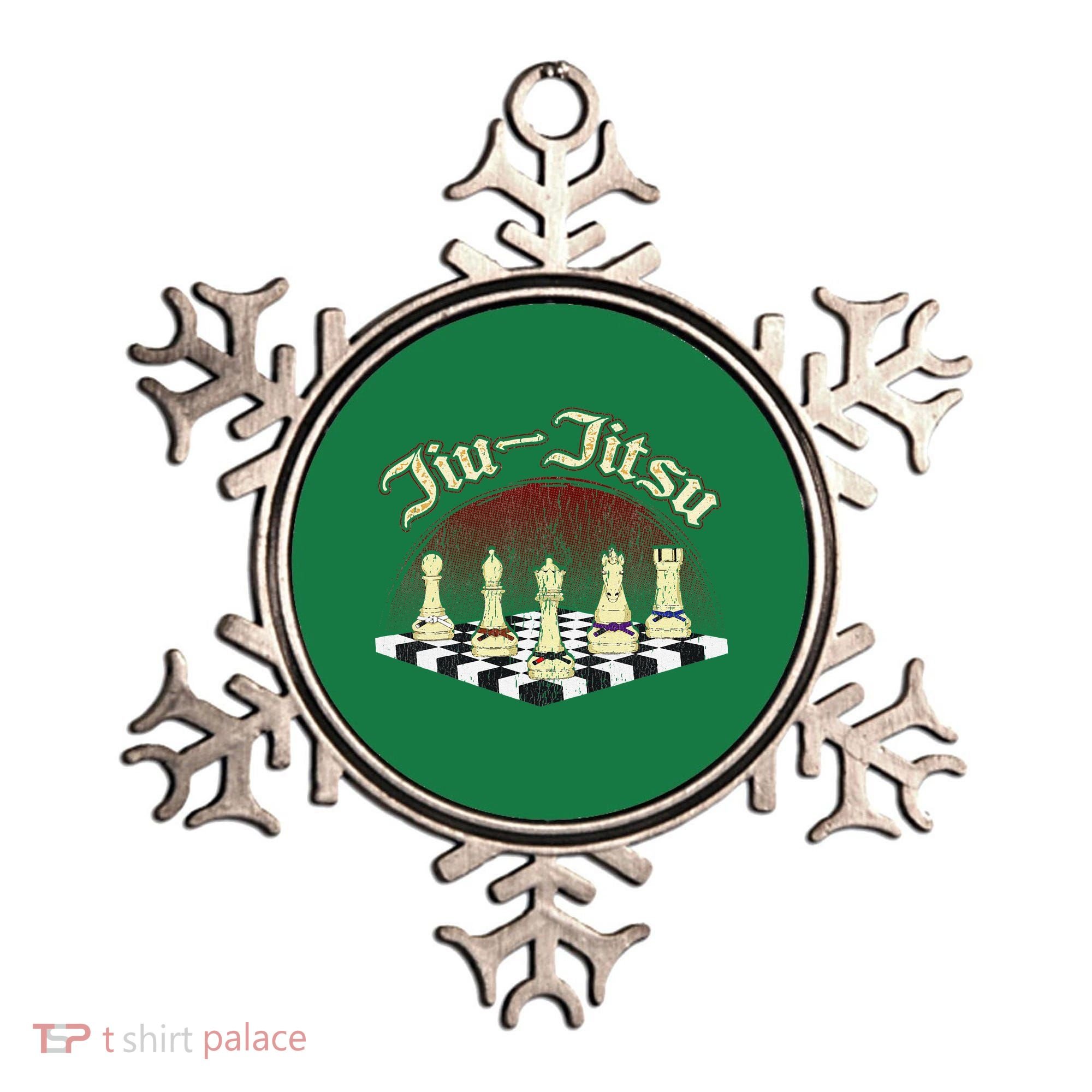 Brazilian Jiu Jitsu Chess Black Belt Ornament