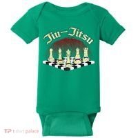 Brazilian Jiu Jitsu Chess Black Belt Baby Bodysuit thumb 0