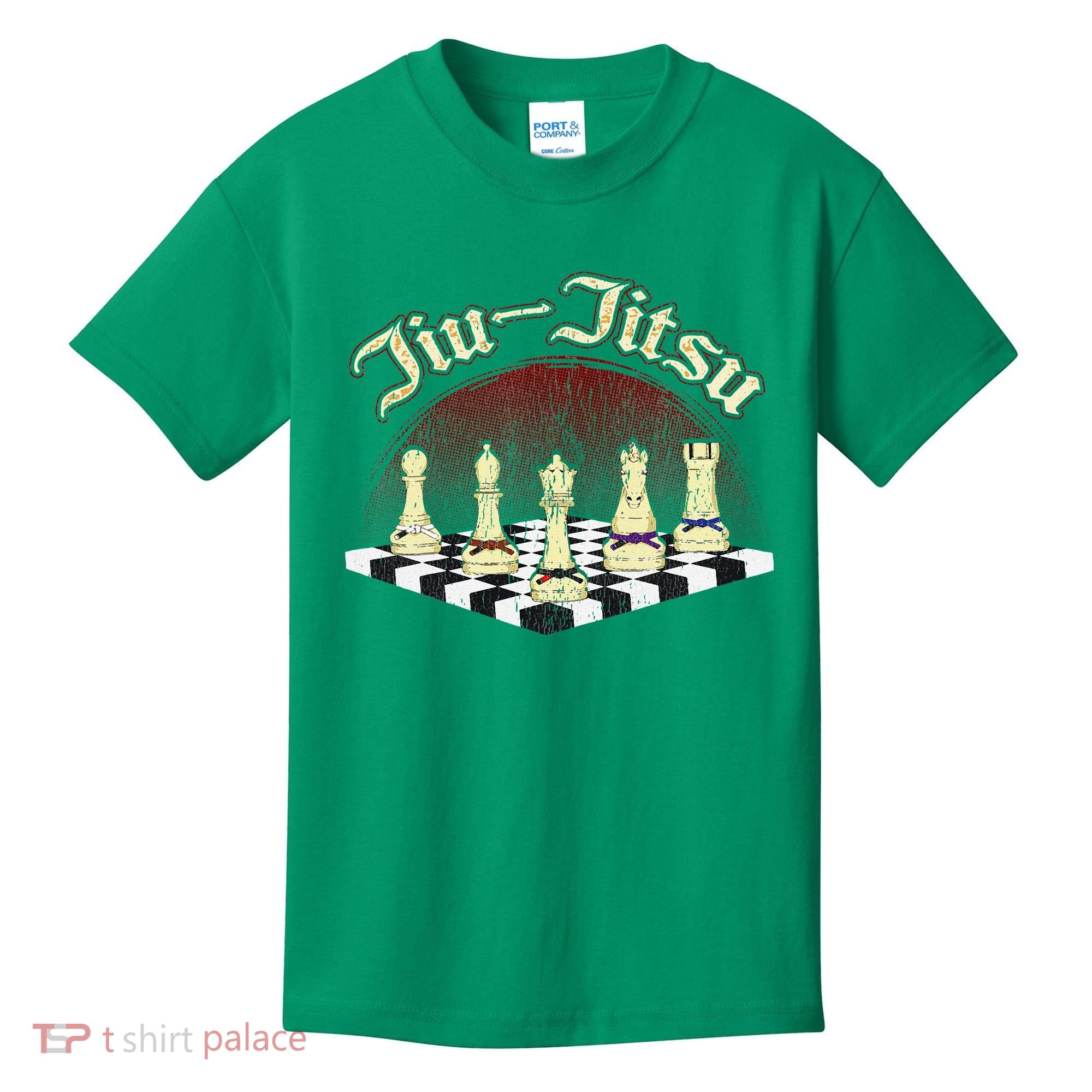 Brazilian Jiu Jitsu Chess Black Belt Kids T-Shirt