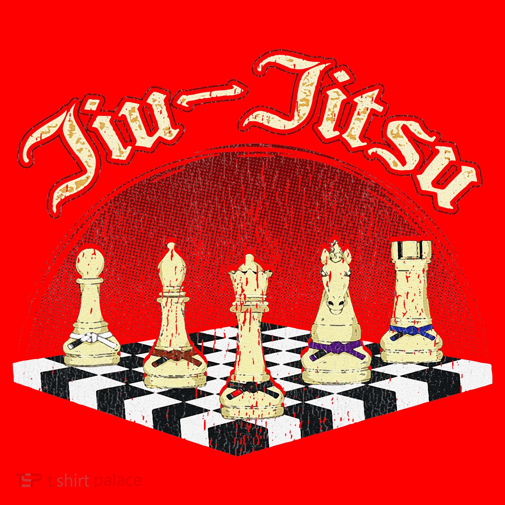 Brazilian Jiu Jitsu Chess Black Belt Santa Hat