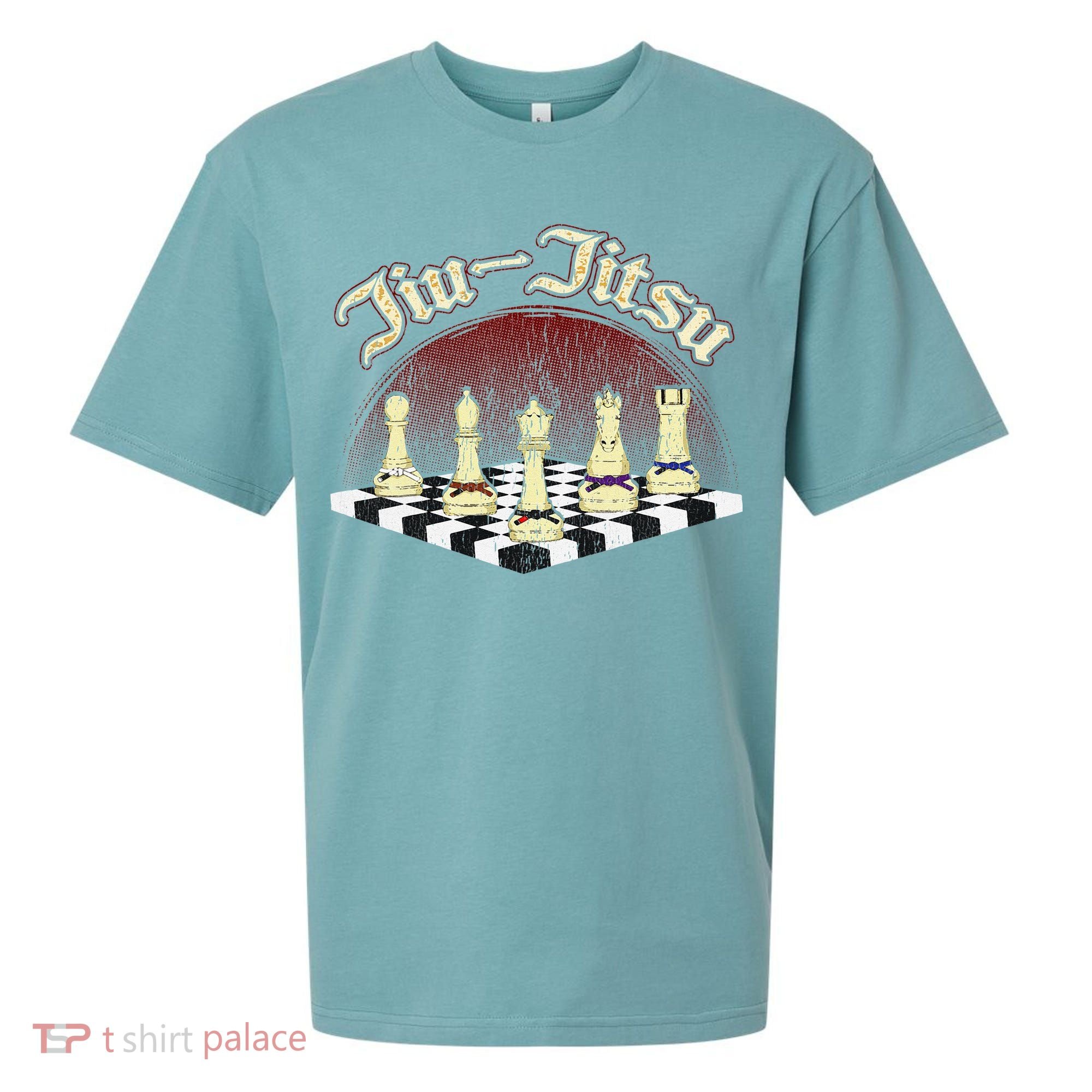 Brazilian Jiu Jitsu Chess Black Belt Sueded Cloud Jersey T-Shirt