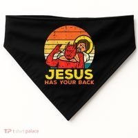 Brazilian Jiu Jitsu Jesus Jesus Has Your Back USA-Made Doggie Bandana thumb 0