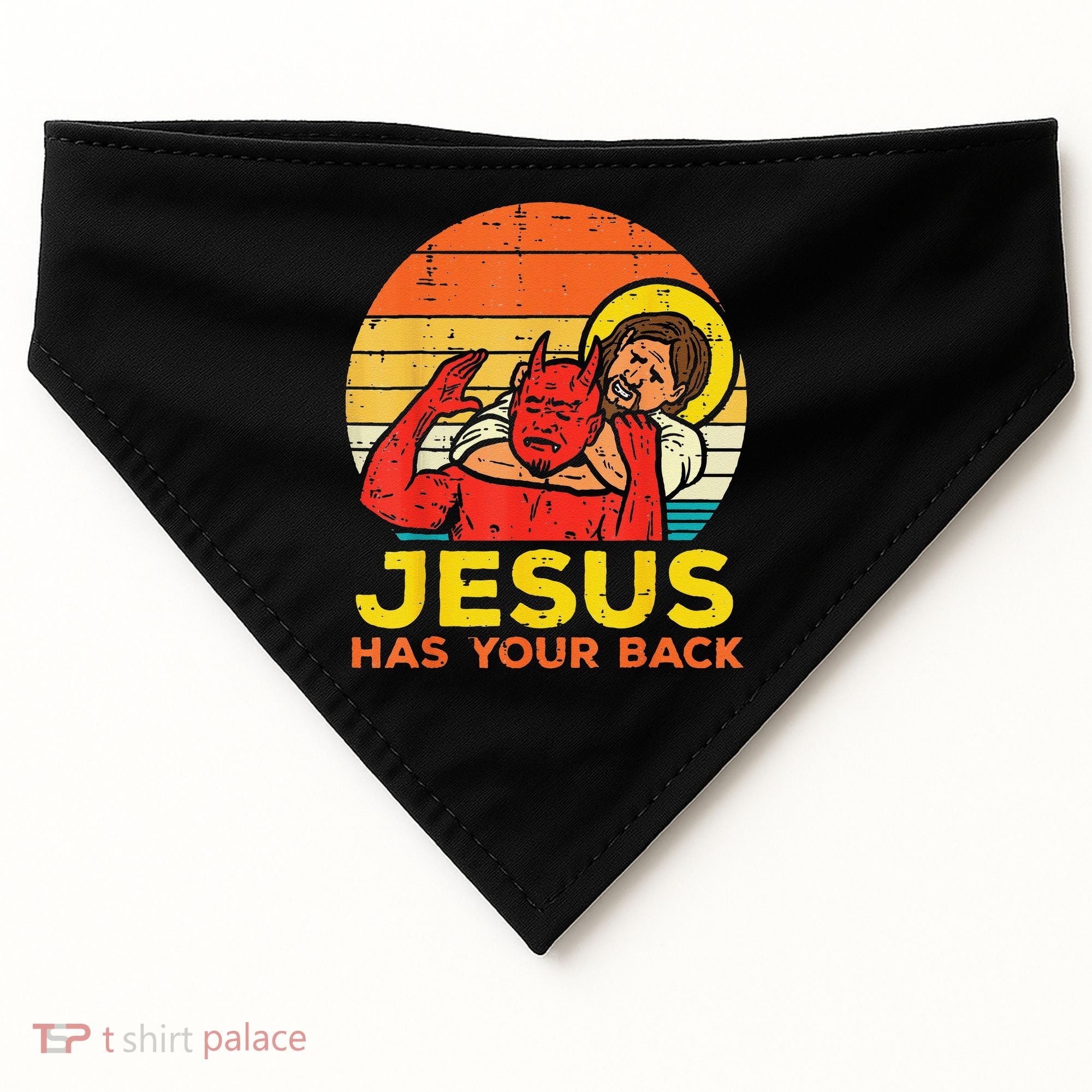 Brazilian Jiu Jitsu Jesus Jesus Has Your Back USA-Made Doggie Bandana