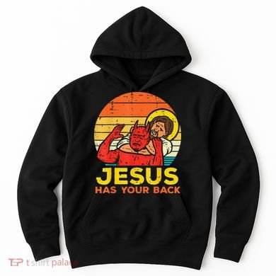 Brazilian Jiu Jitsu Jesus Jesus Has Your Back Hoodie