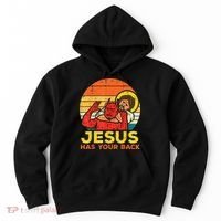 Brazilian Jiu Jitsu Jesus Jesus Has Your Back Hoodie thumb 0