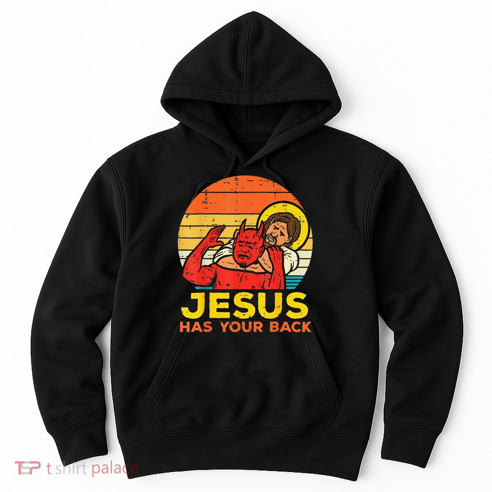 Brazilian Jiu Jitsu Jesus Jesus Has Your Back Hoodie