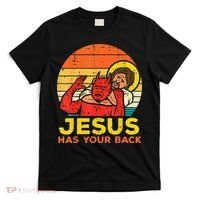 Brazilian Jiu Jitsu Jesus Jesus Has Your Back T-Shirt thumb 0