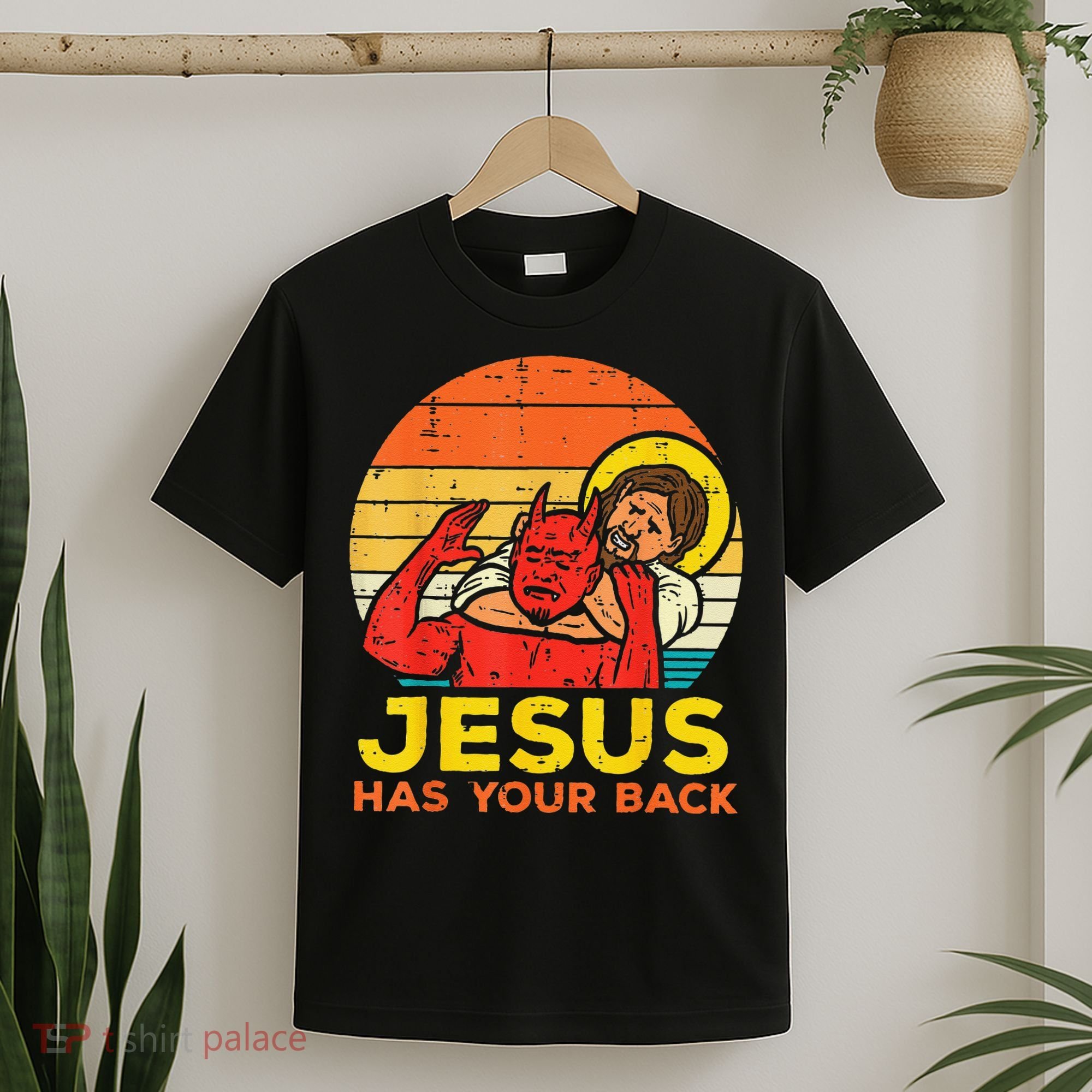 Brazilian Jiu Jitsu Jesus Jesus Has Your Back T-Shirt