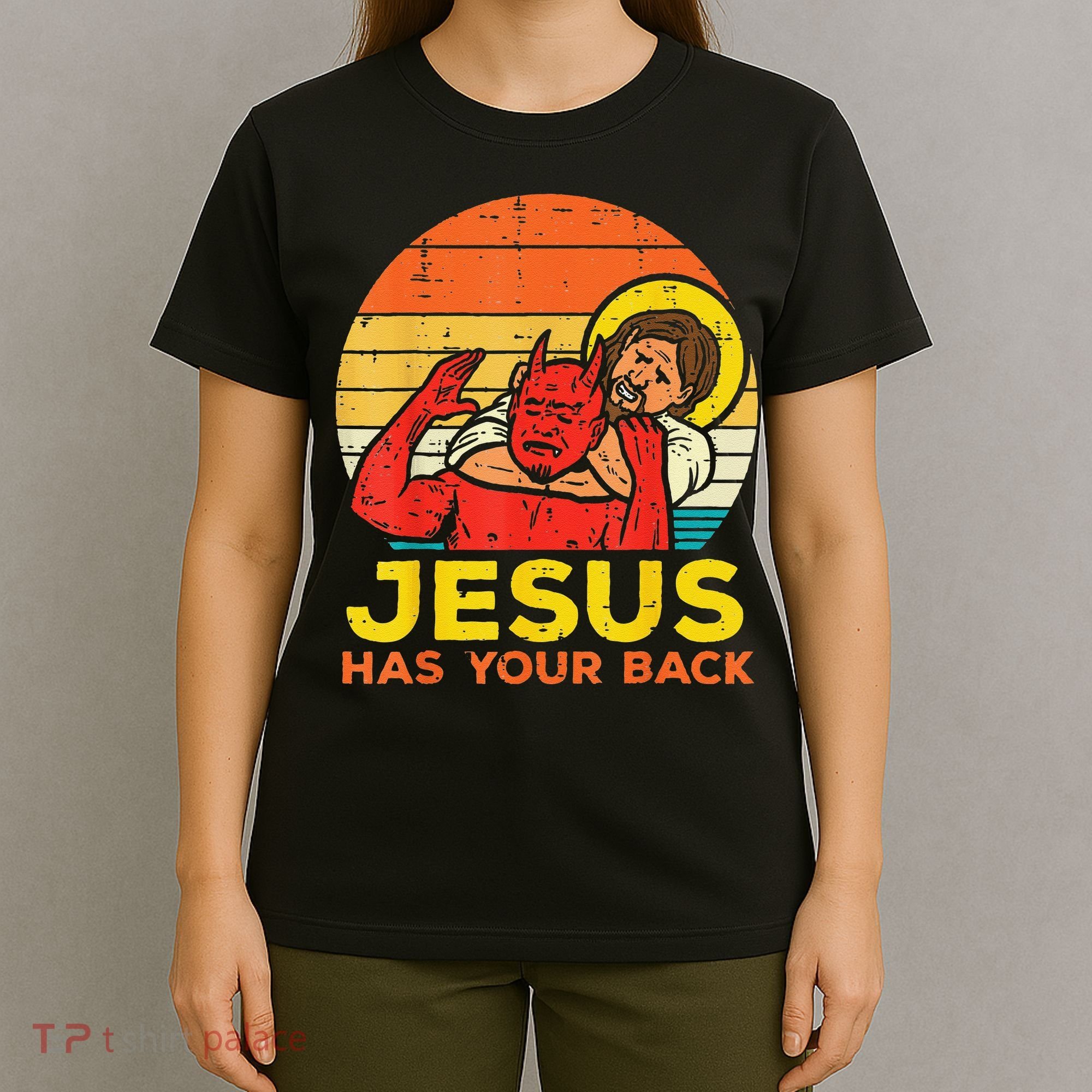 Brazilian Jiu Jitsu Jesus Jesus Has Your Back T-Shirt