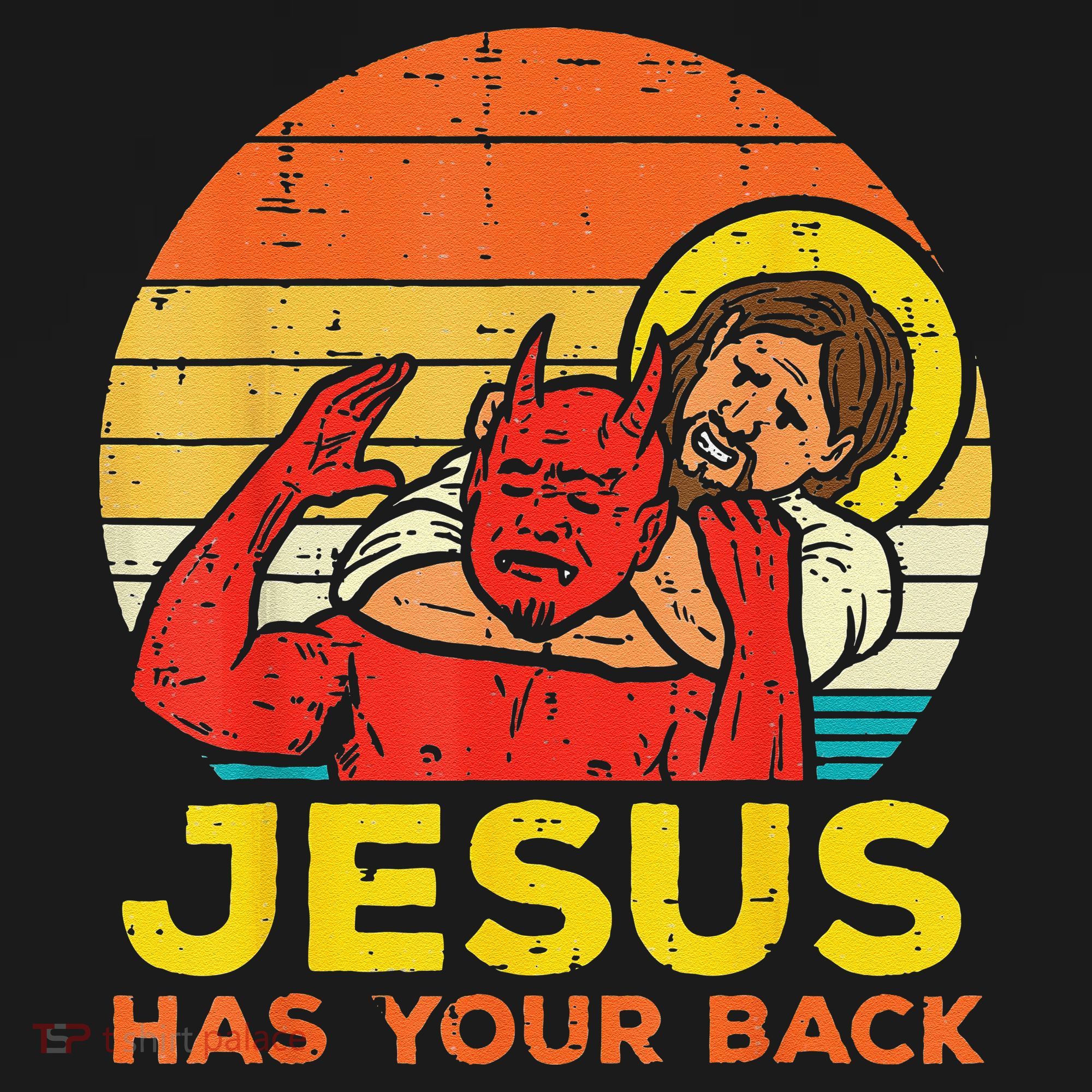 Brazilian Jiu Jitsu Jesus Jesus Has Your Back T-Shirt