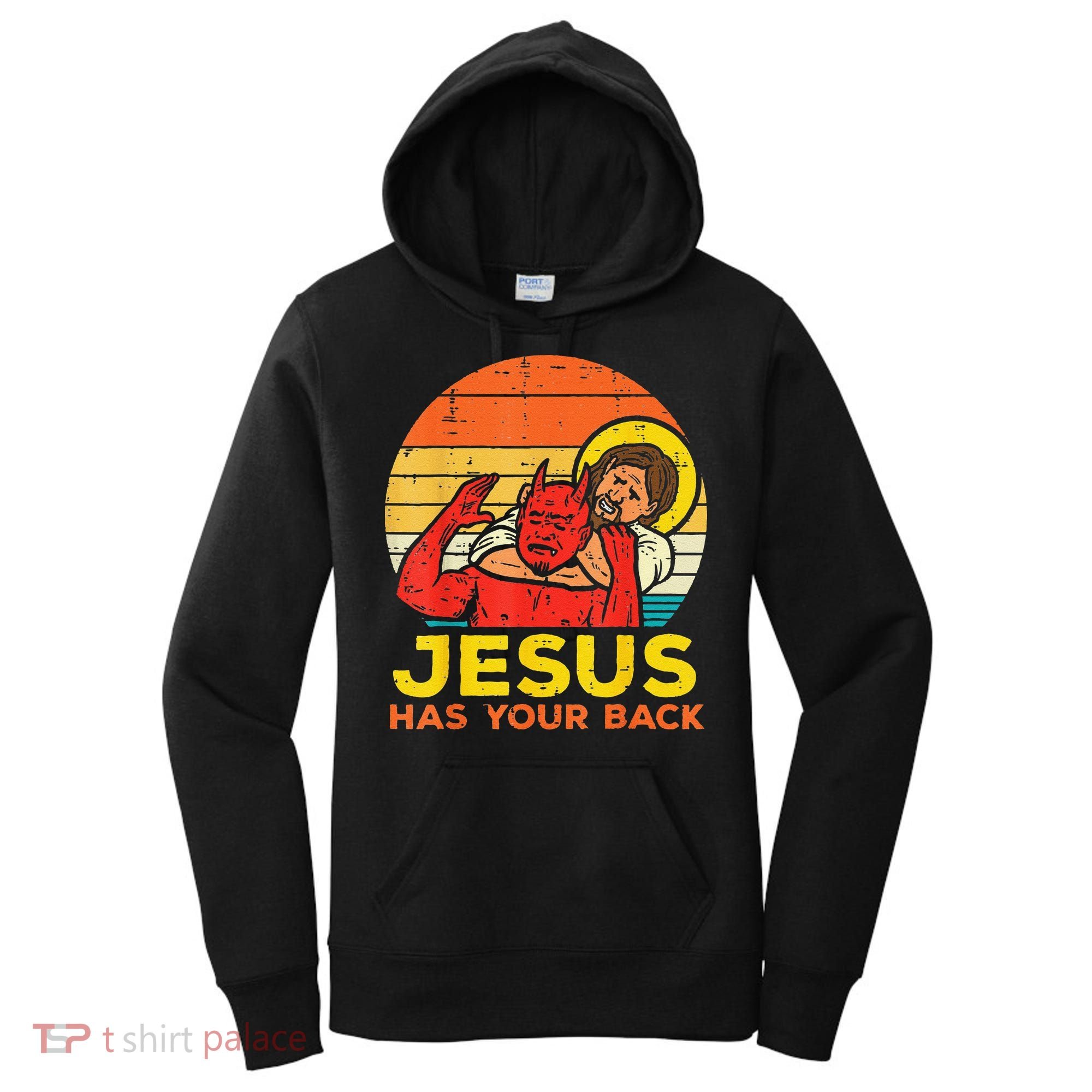 Brazilian Jiu Jitsu Jesus Jesus Has Your Back Women's Hoodie
