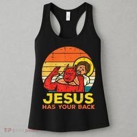 Brazilian Jiu Jitsu Jesus Jesus Has Your Back Women's Tank Top thumb 3