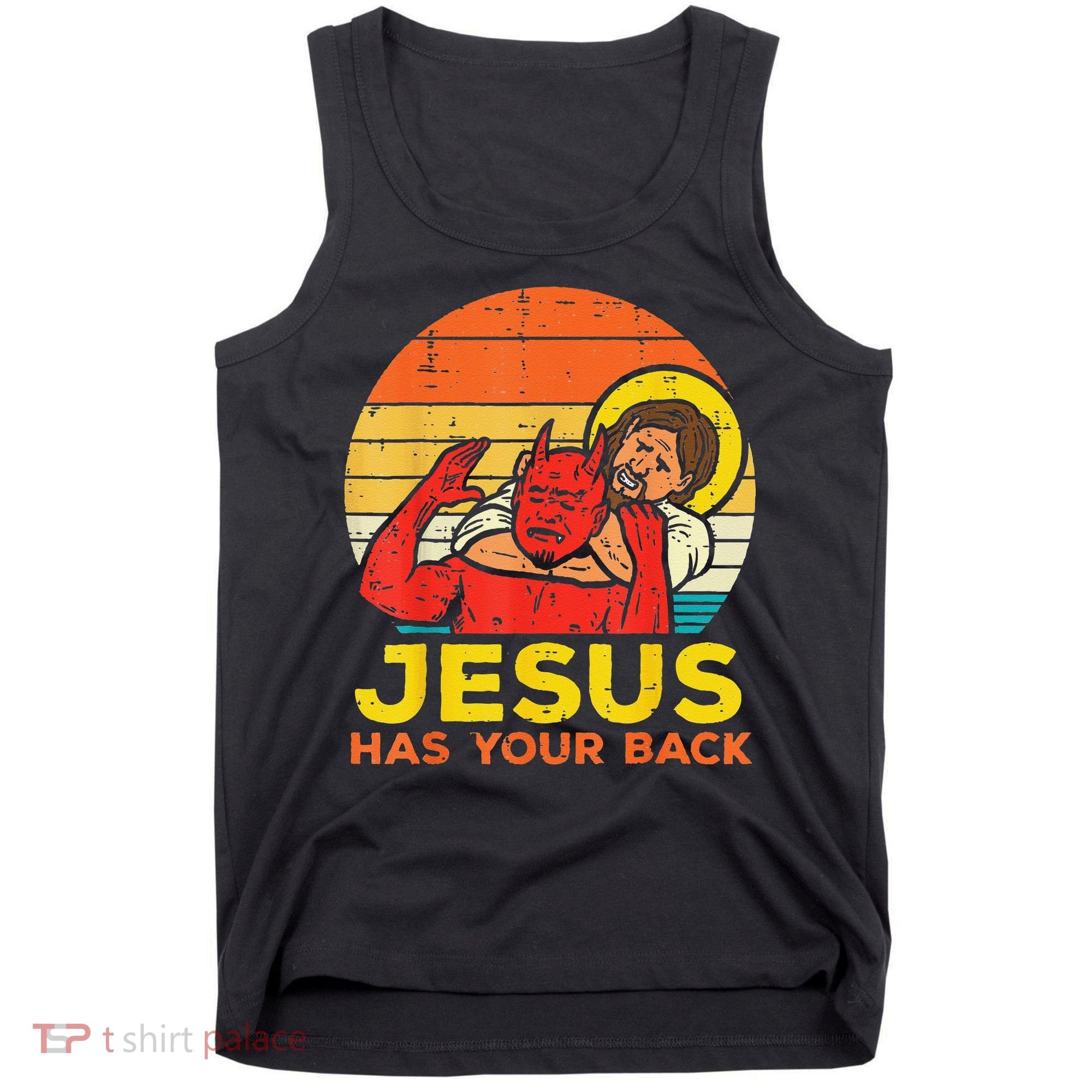 Brazilian Jiu Jitsu Jesus Jesus Has Your Back Tank Top