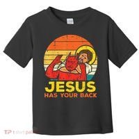 Brazilian Jiu Jitsu Jesus Jesus Has Your Back Toddler T-Shirt thumb 0