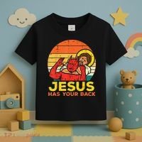 Brazilian Jiu Jitsu Jesus Jesus Has Your Back Toddler T-Shirt thumb 3