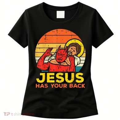 Brazilian Jiu Jitsu Jesus Jesus Has Your Back Women's T-Shirt