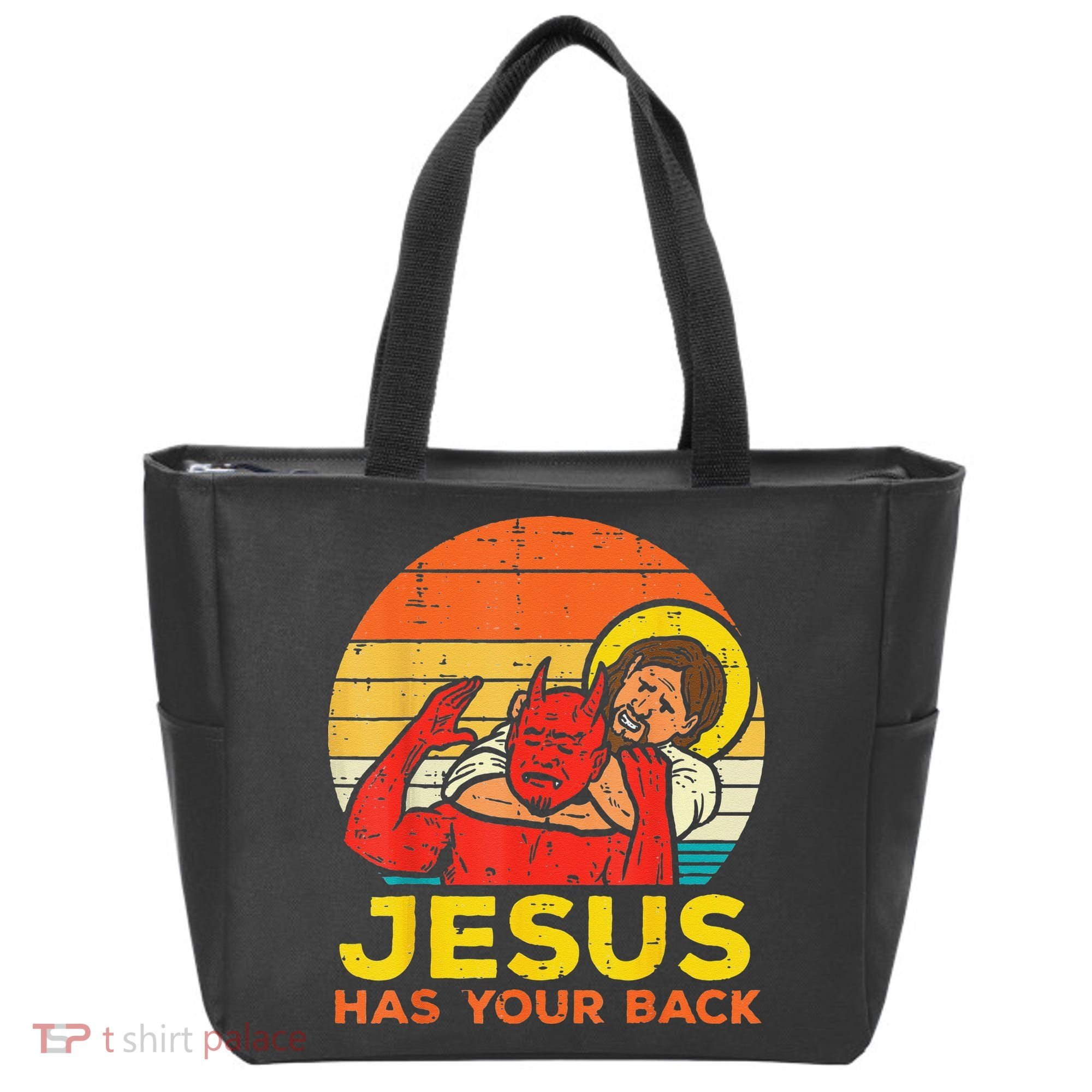 Brazilian Jiu Jitsu Jesus Jesus Has Your Back Tote Bag