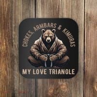 Brazilian Jiu Jitsu Bjj For Dad Boy Women Grappling Coaster thumb 0