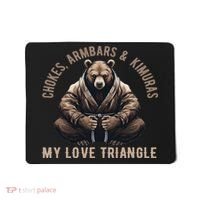 Brazilian Jiu Jitsu Bjj For Dad Boy Women Grappling Mousepad thumb 0