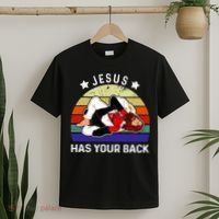 Brazilian Jiu Jitsu Jesus Jesus Has Your Back T-Shirt thumb 2