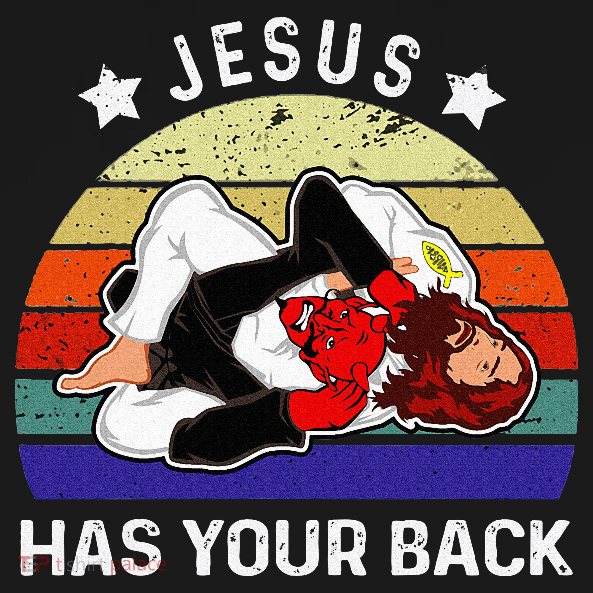 Brazilian Jiu Jitsu Jesus Jesus Has Your Back Women's Hoodie