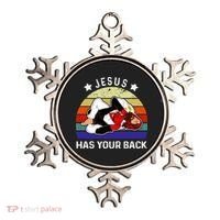 Brazilian Jiu Jitsu Jesus Jesus Has Your Back Ornament thumb 0