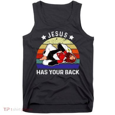 Brazilian Jiu Jitsu Jesus Jesus Has Your Back Tank Top