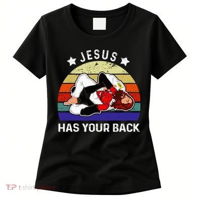 Brazilian Jiu Jitsu Jesus Jesus Has Your Back Women's T-Shirt