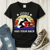 Brazilian Jiu Jitsu Jesus Jesus Has Your Back Women's T-Shirt thumb 3