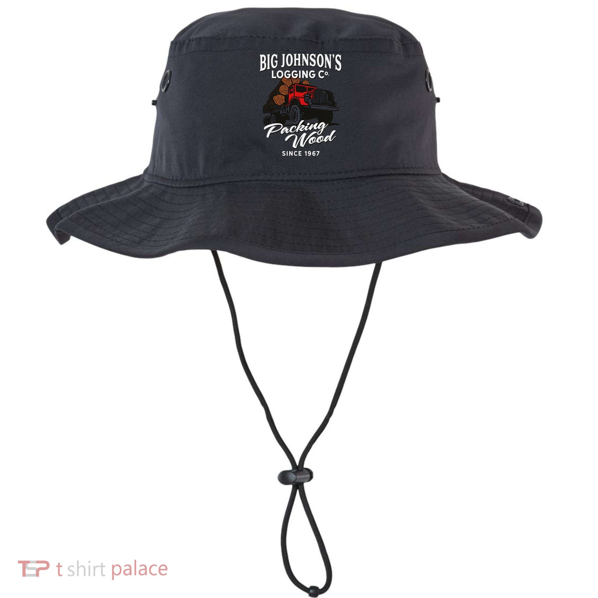 Big JohnsonS Logging Co. Packing Wood Funny Logger Bucket Hat