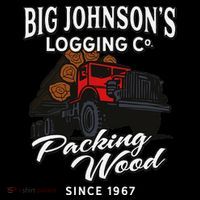 Big JohnsonS Logging Co. Packing Wood Funny Logger Women's Hoodie thumb 2