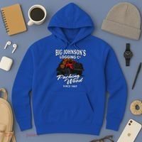 Big JohnsonS Logging Co. Packing Wood Funny Logger Hoodie thumb 3