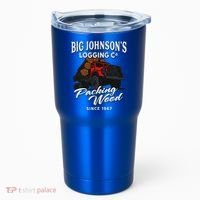 Big JohnsonS Logging Co. Packing Wood Funny Logger Tumbler thumb 0
