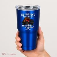 Big JohnsonS Logging Co. Packing Wood Funny Logger Tumbler thumb 2