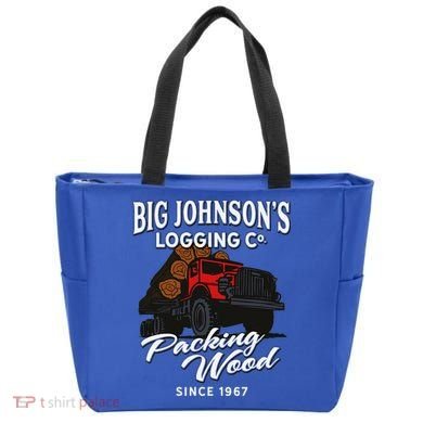 Big JohnsonS Logging Co. Packing Wood Funny Logger Tote Bag