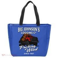 Big JohnsonS Logging Co. Packing Wood Funny Logger Tote Bag thumb 0