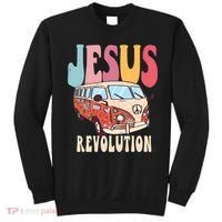 Boho Jesus Revolution, Christian Faith Based Jesus Costume Sweatshirt thumb 0