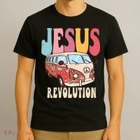 Boho Jesus Revolution, Christian Faith Based Jesus Costume T-Shirt thumb 3