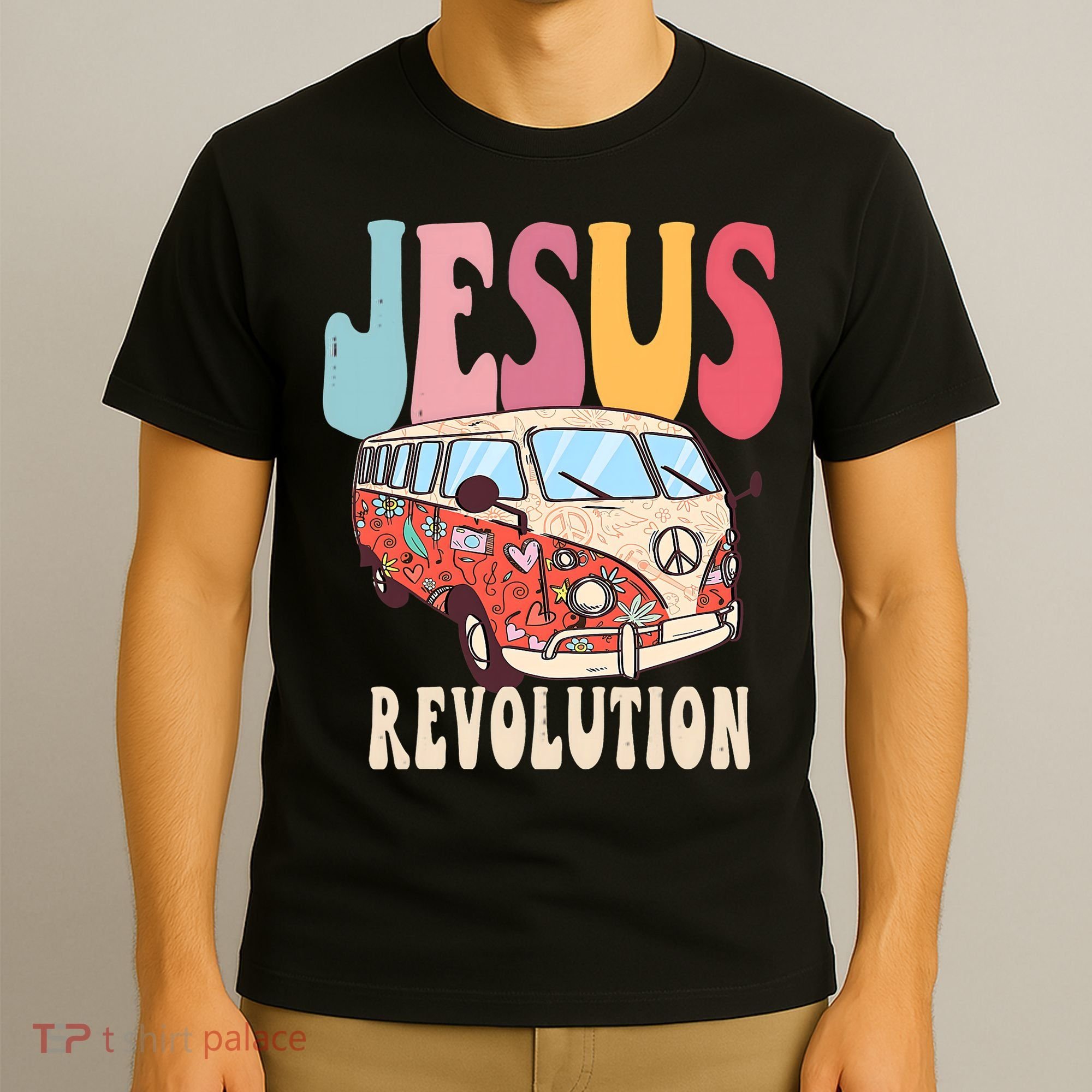 Boho Jesus Revolution, Christian Faith Based Jesus Costume T-Shirt