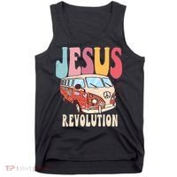 Boho Jesus Revolution, Christian Faith Based Jesus Costume Tank Top thumb 0