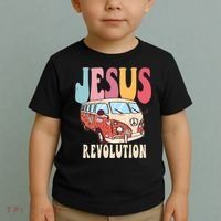 Boho Jesus Revolution, Christian Faith Based Jesus Costume Toddler T-Shirt thumb 2