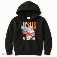 Boho Jesus Revolution, Christian Faith Based Jesus Costume Kids Hoodie thumb 0