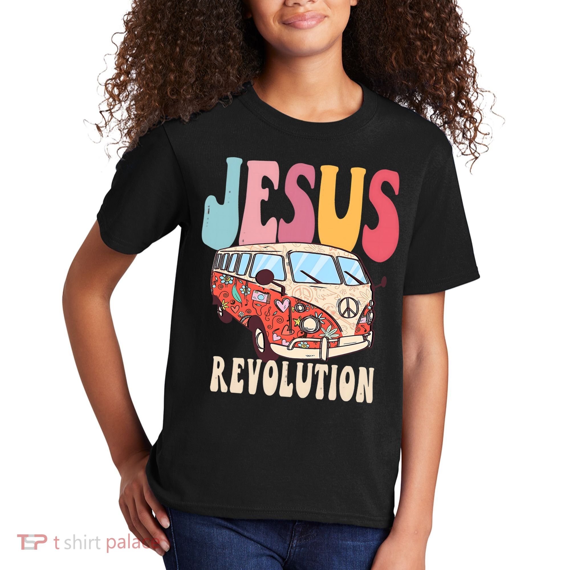 Boho Jesus Revolution, Christian Faith Based Jesus Costume Kids T-Shirt