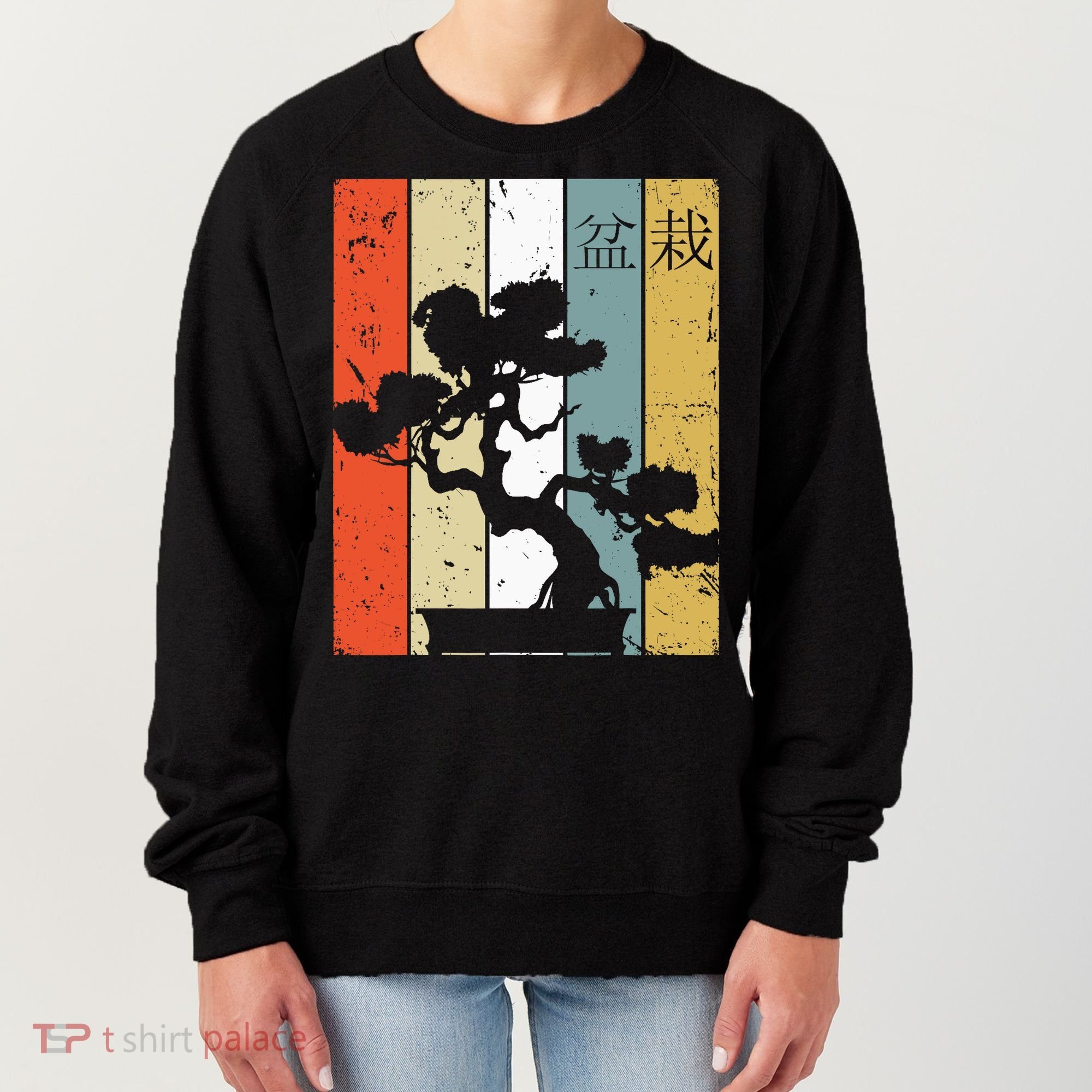 Bonsai Japanese Retro Bonsai Tree Women's Sweatshirt