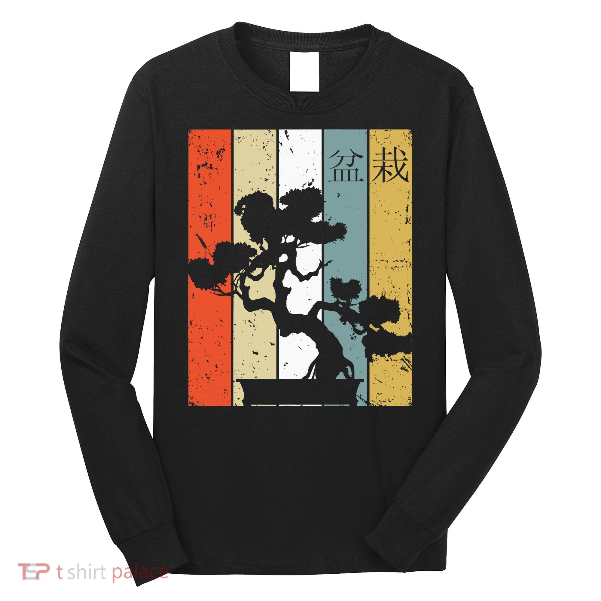 Bonsai Japanese Retro Bonsai Tree Long Sleeve Shirt