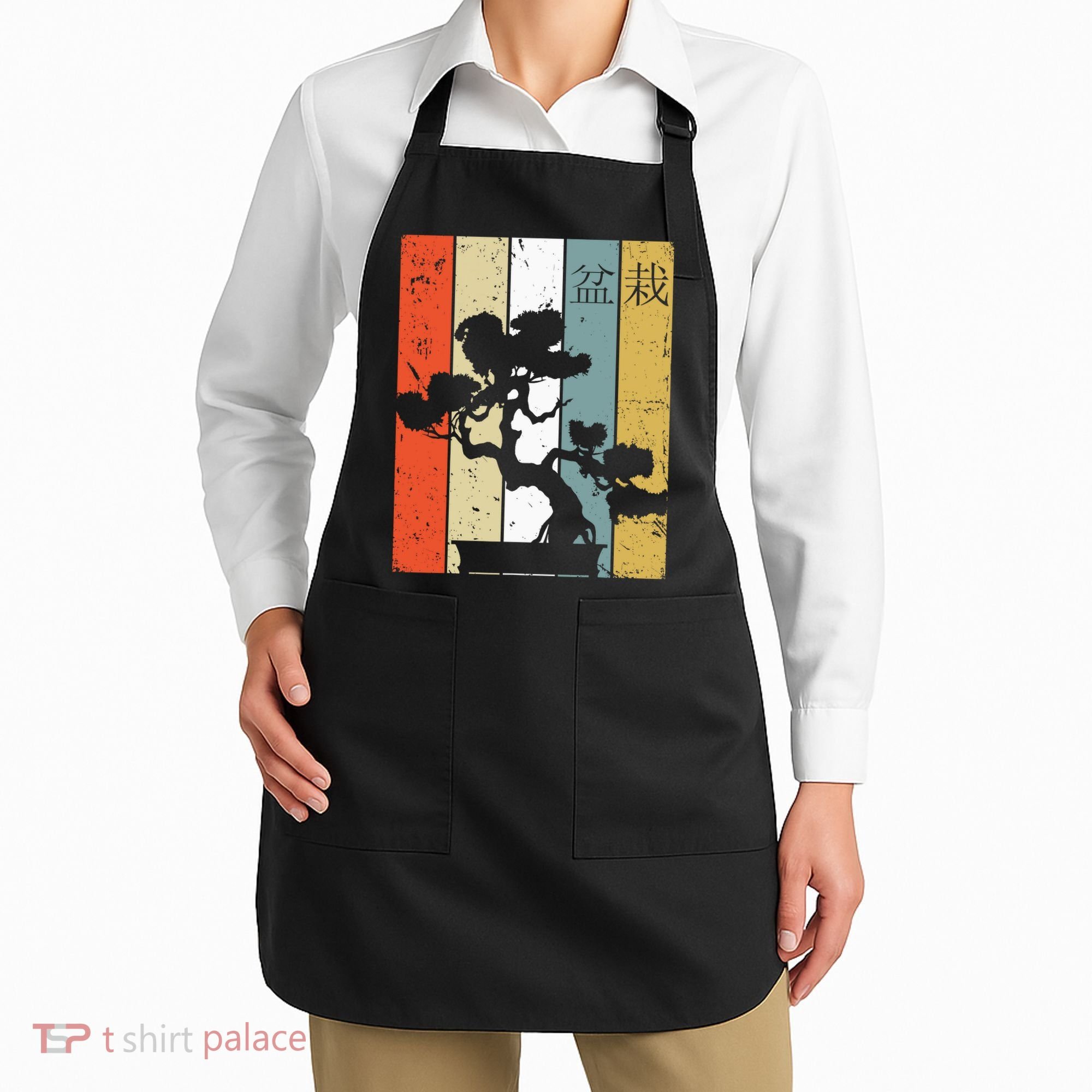 Bonsai Japanese Retro Bonsai Tree Apron